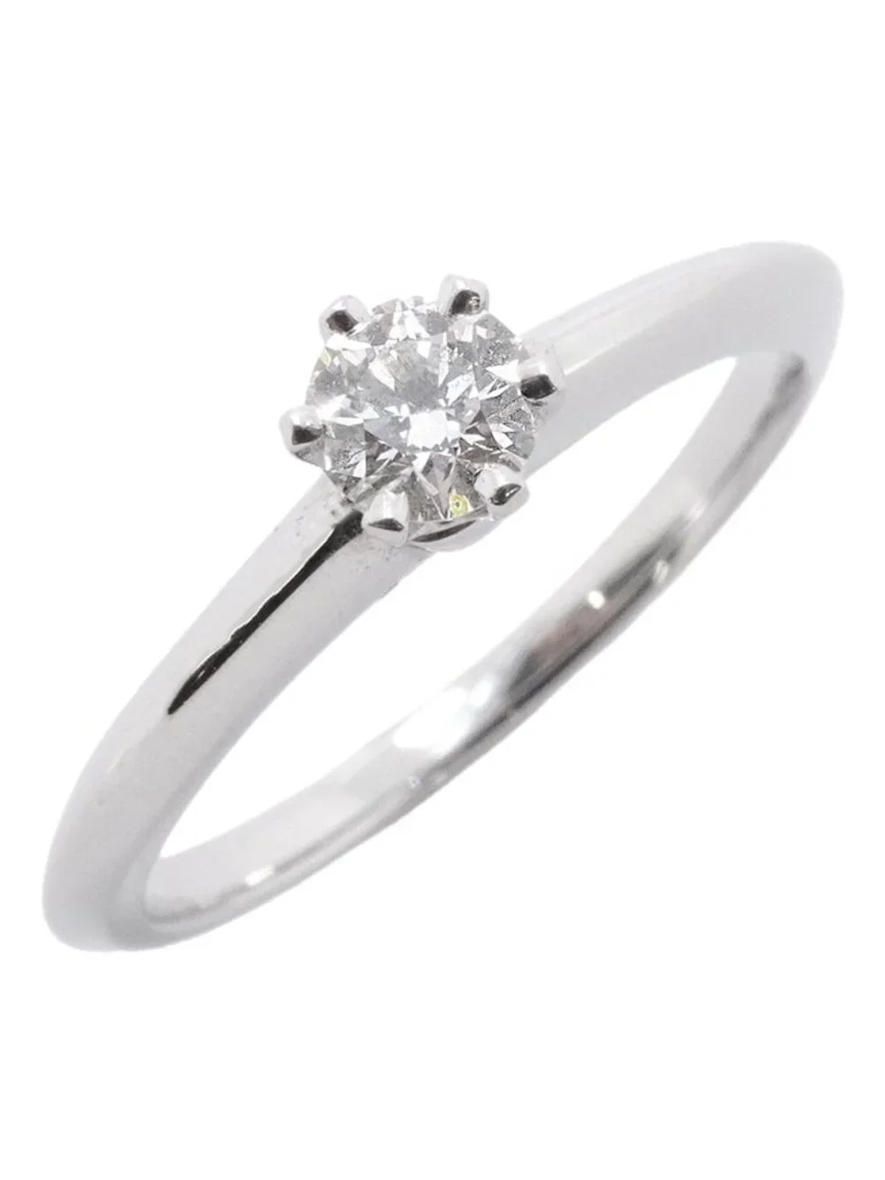 Tiffany & Co Ring Solitaire Platinum Diamond